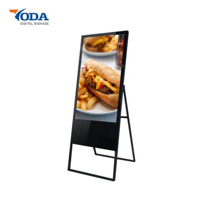 China LCD van de aanrakingscontrole Digitale Signage Vertoning 55 Duim Draagbare Totem Reclame Te koop