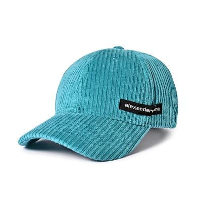 China OEM ODM Corduroy Flexfit Baseball Caps 56cm 58cm 100% Cotton for sale