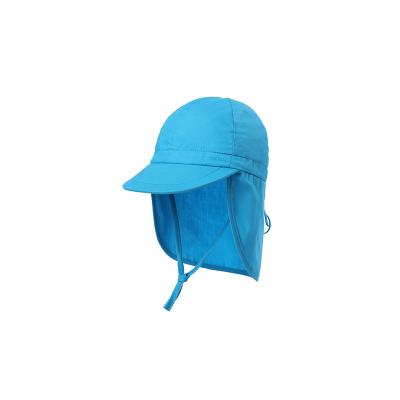 China Blue Color Adjustable Childrens Bucket Hats UPF 50+ Sun Protection for sale