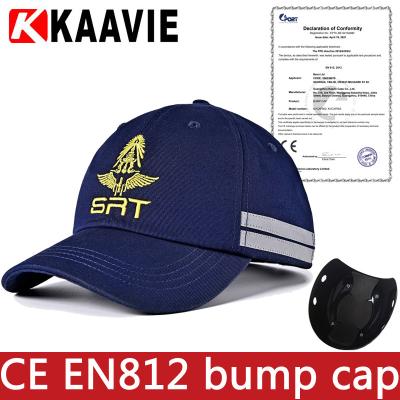 China CE EN812 Dark Blue Industrial Bump Cap Abs Insert Adjustable Fastening for sale