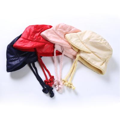 China Waterproof Polyester Childrens Bucket Hats 45cm Baby Fleece Warm Cap for sale