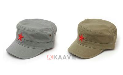 China SGS Green Cotton Army Baseball Caps for sale