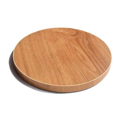 China Nature Round Cheese Plates Bamboo Sour Tea Tray Fruit Platter Dinner Tray Sugar Tray Coffee Multi-size Round Plates Tableware Sets for sale