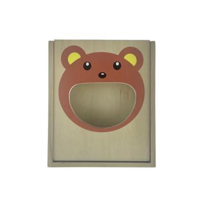 China Wooden Tissue Box Cartoon Tissue Box Baby Napkin Holder Bamboo Toy Holder Custom Printed Square Christmas Childrer Gifts OEM for sale