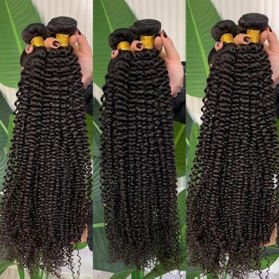 China 12a Brazilian Virgin Hair Unprocessed Kinky Curly Wave Barely Soft Thick Shedding Brazilian Hair Bundles Soft Straight Hair Bundles for sale