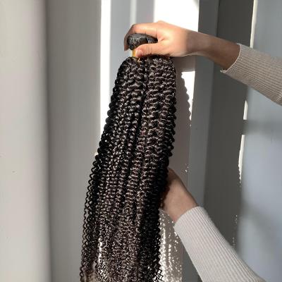 China Free Sample Cambodian Kinky Kinky Curly Hair Barely Shedding Thick Smooth Soft Wave Hair, 11A Mink Remy Cuticle Aligned Virgin Human Hair bundle sellers for sale