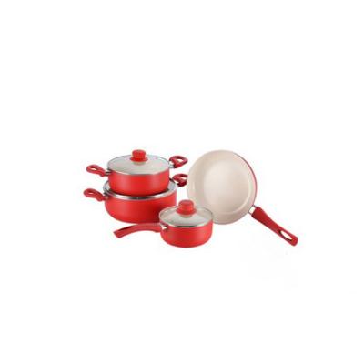 China Non Viable Popular Stick Rose Aluminum Frying Pan for sale