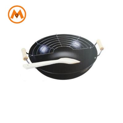 China Sustainable Chinese Carbon Steel Non Stick Kitchenware Wok for sale