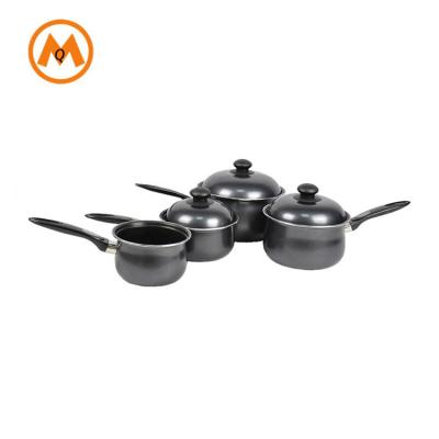 China Durable iron cookware stick liner non pressed lid carbon steel steel pan for sale