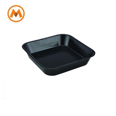 China 24 / 28cm Non Stick Sustainable Carbon Steel Grill Pan Square Shape for sale