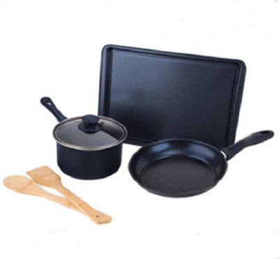 China Non Stick Sustainable Pots And Pans Set Cookware Set Carbon Steel for sale