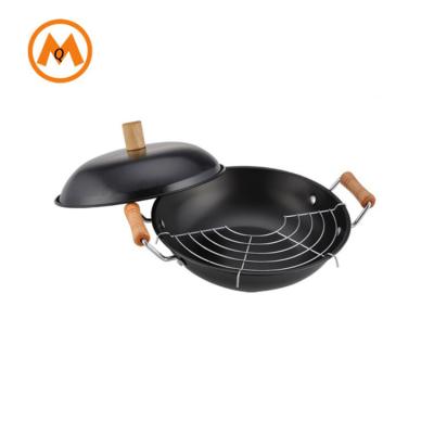 China General use for Chinese gas and induction cooker wok carbon steel kitchen cookware wok pan for sale