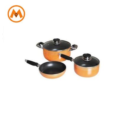 China Sustainable popular chef cookware set of pots and pans of cooking pots for sale