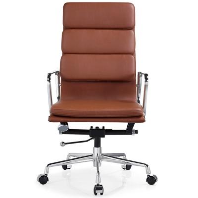 China Classic Adjustable Modern Soft Top Cow Leather Aftermarket High Pad (Height) Executive Chair ea219 for sale