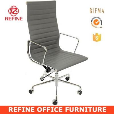 China Gray Leather (Height) Adjustable Modern Swivel Office Chairs Executive RF-S071G for sale