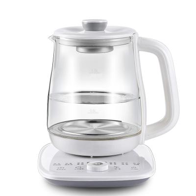 China 360 Degree Rotation Base Full Automatic Thickened Tempered Glass Water Multifunctional Electric Kettle for sale