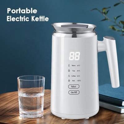 China 360 Wall Touch Stainless Steel Tea Kettle Mini Base 0.7L Double Rotation Electric Kettle Boil Dry Protection Boling Kettle Quickly for sale