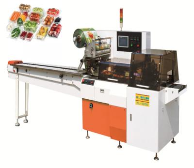 China Commodity Swapping Pillow Packing Machine For Vegetable With Tray Packing for sale