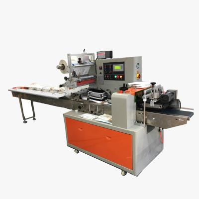 China Commodities Disposable Tablecloth Spread Horizontal Type Pillow Packing Machine for sale