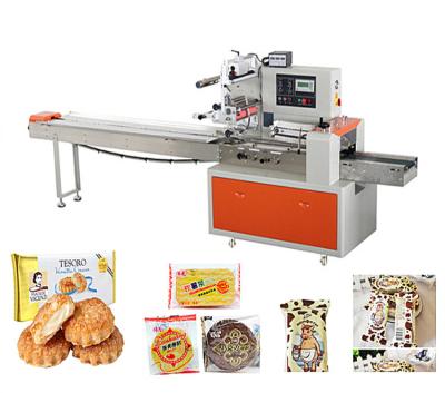 China Beverage Flow Wrap Machine For Cookies Bakery Snacks Convenience Stores for sale