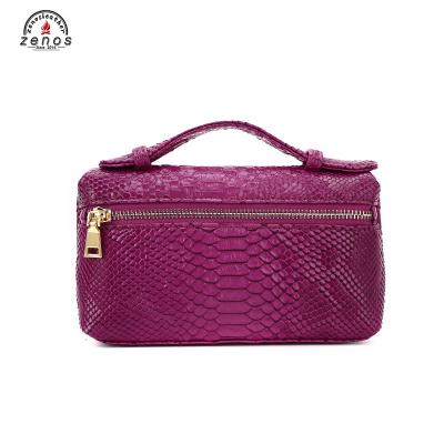 China 2020 Custom Zenos Snake Leather Skin Women Bag Custom Luxury Casual Luxury Even Women Bag for sale