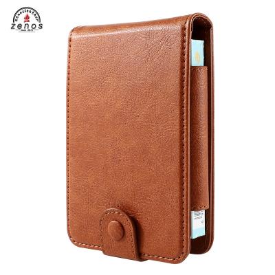 China Multifunctional Lighter Cigarette Holder Smooth Case Leather Fashion Zenos PU ID Card Holder Holder For Women Men for sale