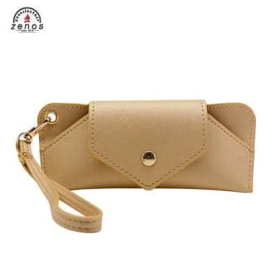 China Minimalist Zenos Guangdong Supplier Saffiano PU Leather Sunglasses Case Glasses Case Portable Glasses Case For Home Work for sale