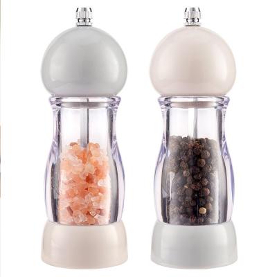 China Amazon bottlePremium viable hot salt and pepper grinder glass grinder set restaurant cafes kitchen cheap price for sale