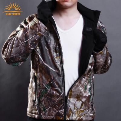 China Sustainable Camouflage Hunting Usb Heated Jackets Camouflage Waterproof Winter Hunting Coat for sale