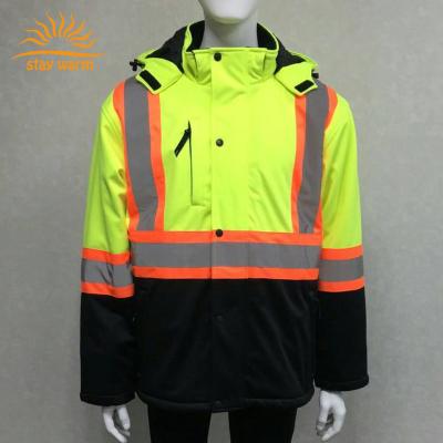 China Water Proof Top Quality High-Visibility Safety Clothing Softshell Heated Jacket for sale