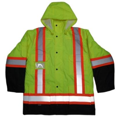 China Water Proof OEM High Visibility Safety Reflective Clothing 5V USB Heated Workwear Jacket for sale