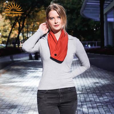 China Best short design unisex heated passionate neck scarf for outdoor winter for sale