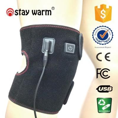 China Spandex/Nylon/Polyurethane Health Care 5V USB Far Infrared Heater Knee Protector/Polyester Wrap with 3 Heat Settings for Winter Relief Cold and Pain for sale