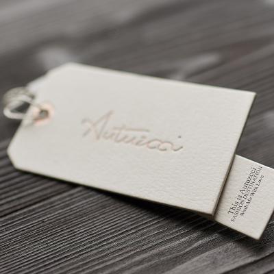 China Cheap Viable Custom Design Printing Logo Paper Garment Hangtag Labels Name Clothing Hang Tags With String for sale