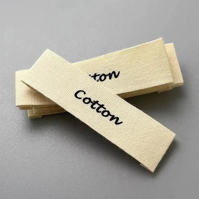 China Washable Neck Label Cotton Clothing Labels Printed Label For Clothing for sale