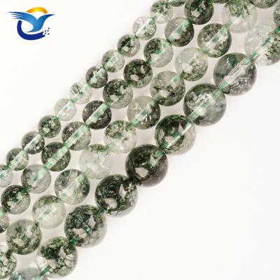 China DIY Fashional Beads Chorite-Natural Stone Crystals Beads Round Beading Loose Gemstone DIY Charm Smooth Beads For Bracelet Necklace Jewelry Making for sale