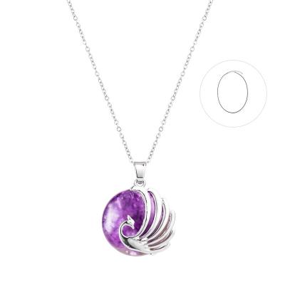 China High Quality Jewelry Making Quartz Reiki Crystal Gemstone Pendant Amethyst Rose Healing Chakra Balance Stone Jewelry for sale