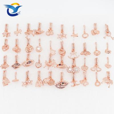 China Luxury Jewelry Diamond Copper Plated Earring Set High Quality Unique Design Fashion Zircon Earrings For Women for sale