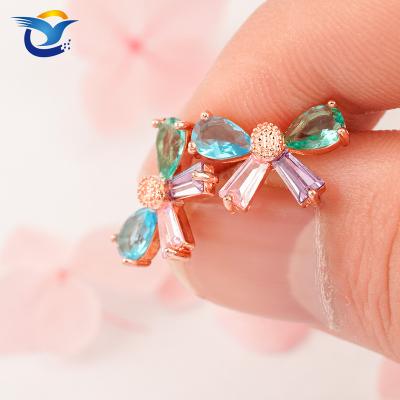 China High Quality Good Selling Jewelry Decoration Earrings Copper Alloy Bow Stud Earrings For Woman for sale