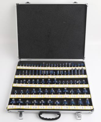 China 80pcs 6mm Furniture Leg Router Bits Set For Case Aluminum Tungsten Carbide Tipping Bits Woodworking Straight Trimming Milling Cutter for sale