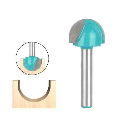 China 1pcs 6mm Furniture Leg Nose Core Box Woodworking End Mill Cutter CNC Milling Cutter Round Head Hole Router Bit Application for sale