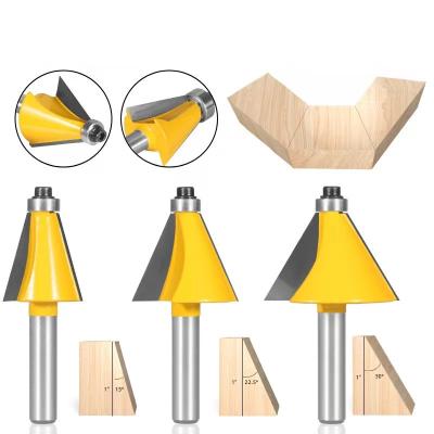 China Furniture Leg 15 22.5 8mm 30 Degree Chamfer And Bevel Edging Router Bit Carbidetipped Milling Cutter For Woodworking Wood Bit for sale