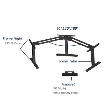 China Adjustable (Height) Quickly Selling Commercial and Household 90 Degree ~180degree Height Adjustable Electric Lift Computer Workstation Executive Desk for sale