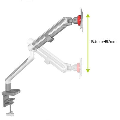 China Hot Selling Plastic+Steel Single Adjustable Height Amazon Shock Absorber Premium LCD Monitor Arm for sale