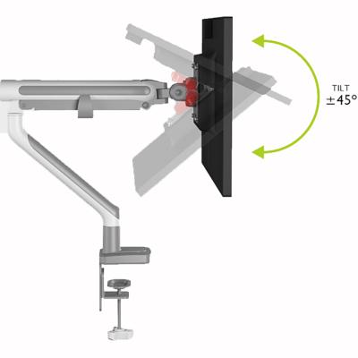 China Plastic + Steel Adjustable Shock Absorber Computer Monitor Stand Bracket Mount Holder for sale