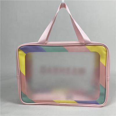 China Fashion Eva Cooler Cosmetic Bag Clear Recyclable Customizable Customizable PVC Cork Tpu Cosmetic Bag Packaging Eco Organic Cosmetic Bag for sale