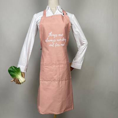 China Drink/Food BBQ Cotton Apron Wholesale Disposable Apron PVC Water Resistant Adjustable Apron Custom Printed Custom Logo for sale