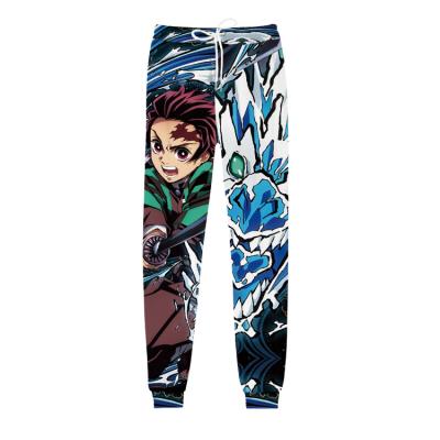 China Cotton TV and Movie Custom Costume No Guard No Demon Slayer Yaiba Men's Casual Pants Fashion Sports Pants Cartoon Anime Kimetsu Long for sale