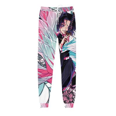 China Polyester TV and Movie Custom Costume No Guard No Demon Slayer Yaiba Men's Casual Pants Fashion Sports Pants Cartoon Anime Kimetsu Long for sale