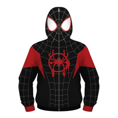 China Polyester TV And Movie Costumes Marvel Superhero Hoodie Cosplay Spiderman Captain Clothes Printdr Kids Zip Up Hhoodie Sweatshirts for sale